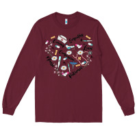 Burgundy nurse Long Sleeve Tee - MaliasSmallBusiness