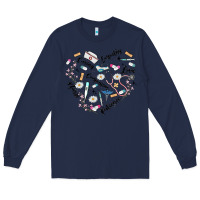 Navy nurse Long Sleeve Tee - MaliasSmallBusiness