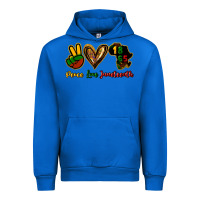 Cobalt Peace love Juneteenth Urban Hoodie - HowdyJamesFarm