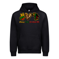 Foreset Green Peace love Juneteenth Urban Hoodie - HowdyJamesFarm