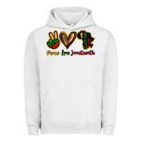 Pigment Lunar Rock Peace love Juneteenth Urban Hoodie - HowdyJamesFarm
