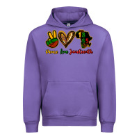 Tulip Peace love Juneteenth Urban Hoodie - HowdyJamesFarm