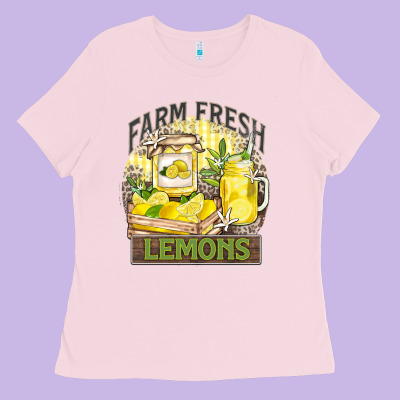 Farm Fresh Lemons Ladies Tee Designed By Zillion Design Studio