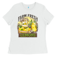 White farm fresh lemons Ladies Tee - Zillion Design Studio