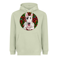 Matcha Christmas Bull Terrier Heavyweight Hoodie - RanaPortraitStore