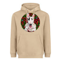 Mushroom Christmas Bull Terrier Heavyweight Hoodie - RanaPortraitStore