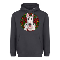 Smoke Christmas Bull Terrier Heavyweight Hoodie - RanaPortraitStore