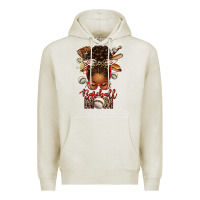 Baseball Mom Afro Messy Bun Premium Hoodie | Teevron