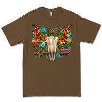 Cacao western christmas bull skull Premium Tee - RanaPortraitStore