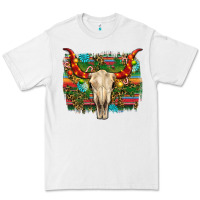 White western christmas bull skull Premium Tee - RanaPortraitStore