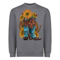 Storm western boots with sunflowers Heavyweight Sweatshirt - Artiststas