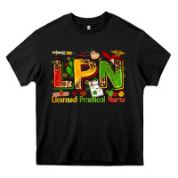 Black licensed practical nurse Heavy Core Tee - Zillion Design Studio
