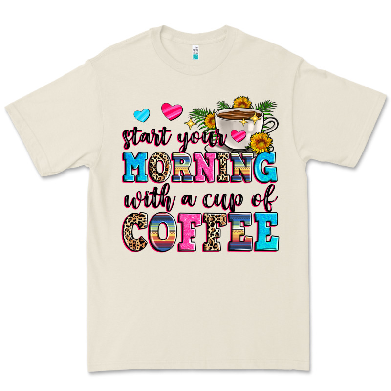 Start Your Morning With A Cup Of Coffee Premium Tee by Zillion Design Studio | Teevron