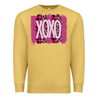 Antique Gold Love Xoxo Brushstrokes Valentines Premium Sweatshirt - Bettercallsaul