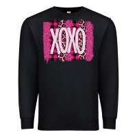 Black Love Xoxo Brushstrokes Valentines Premium Sweatshirt - Bettercallsaul