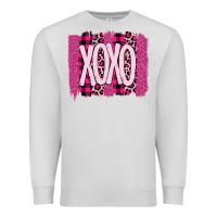 Dove Grey Love Xoxo Brushstrokes Valentines Premium Sweatshirt - Bettercallsaul