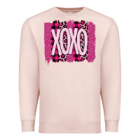 Pale Pink Love Xoxo Brushstrokes Valentines Premium Sweatshirt - Bettercallsaul