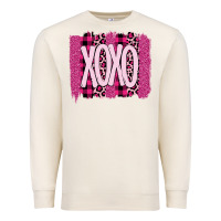 Sandshell Love Xoxo Brushstrokes Valentines Premium Sweatshirt - Bettercallsaul