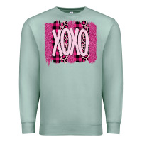Seafoam Love Xoxo Brushstrokes Valentines Premium Sweatshirt - Bettercallsaul