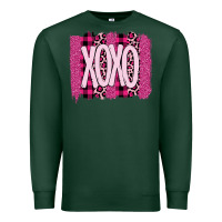 Sports Green Love Xoxo Brushstrokes Valentines Premium Sweatshirt - Bettercallsaul