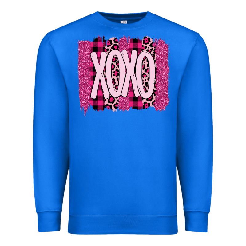 Love Xoxo Brushstrokes Valentines Premium Sweatshirt by Bettercallsaul | Teevron
