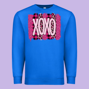 Love Xoxo Brushstrokes Valentines Premium Sweatshirt Designed By Bettercallsaul