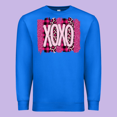 Love Xoxo Brushstrokes Valentines Premium Sweatshirt Designed By Bettercallsaul