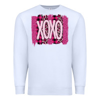 White Love Xoxo Brushstrokes Valentines Premium Sweatshirt - Bettercallsaul