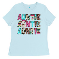 Baby Blue auntie heifer cactus Ladies Tee - JahusDesignShop