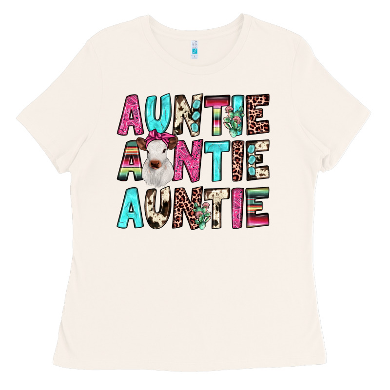 Auntie Heifer Cactus Ladies Tee by JahusDesignShop | Teevron