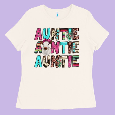 Auntie Heifer Cactus Ladies Tee Designed By Jahusdesignshop