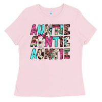 Bubblegum Pink auntie heifer cactus Ladies Tee - JahusDesignShop