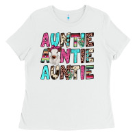 White auntie heifer cactus Ladies Tee - JahusDesignShop