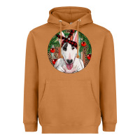 Meerkat Christmas Bull Terrier Heavyweight Hoodie - RanaPortraitStore