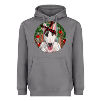 Storm Christmas Bull Terrier Heavyweight Hoodie - RanaPortraitStore