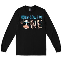 Black holy cow i'm one Long Sleeve Tee - MaliasSmallBusiness