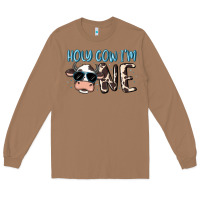 Toasted Coconut holy cow i'm one Long Sleeve Tee - MaliasSmallBusiness