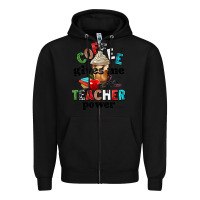 Black coffee gives me teacher power Zipper Hoodie - NancyCooperArtShop