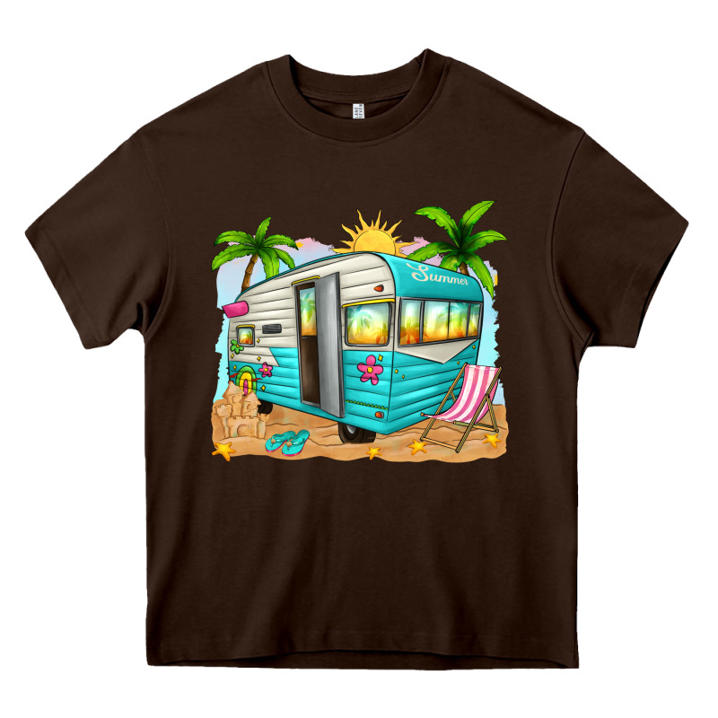 Summer Caravan Heavy Core Tee by texasbilliewilder | Teevron