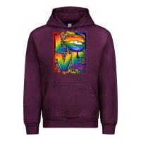 Mauve Wine Love pride Urban Hoodie - CowGirlArtShop