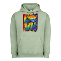 Pigment Oil Green Love pride Urban Hoodie - CowGirlArtShop
