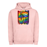 Pigment Salmon Love pride Urban Hoodie - CowGirlArtShop