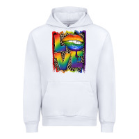 White Love pride Urban Hoodie - CowGirlArtShop