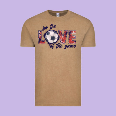 Soccer Love Of The Game Vintage Tee Designed By Jahusdesignshop