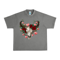 Tornado valentine's bull skull Urban Heavy Tee - AdoDesignShop