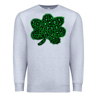 Heather Grey shamrock st patrick Premium Sweatshirt - Bettercallsaul