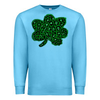 Ocean Blue shamrock st patrick Premium Sweatshirt - Bettercallsaul