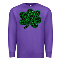 Purple shamrock st patrick Premium Sweatshirt - Bettercallsaul