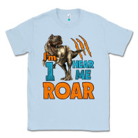 Dusty Blue i'm one hear me roar dinosaur birthday Classic Tee - LillyAllenDesigns