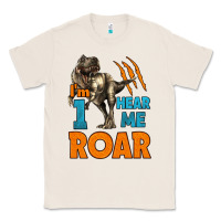 Natural i'm one hear me roar dinosaur birthday Classic Tee - LillyAllenDesigns